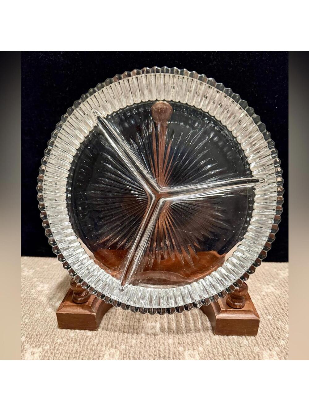 Mikasa Diamond Fire Hostess 3 part serving Bowl